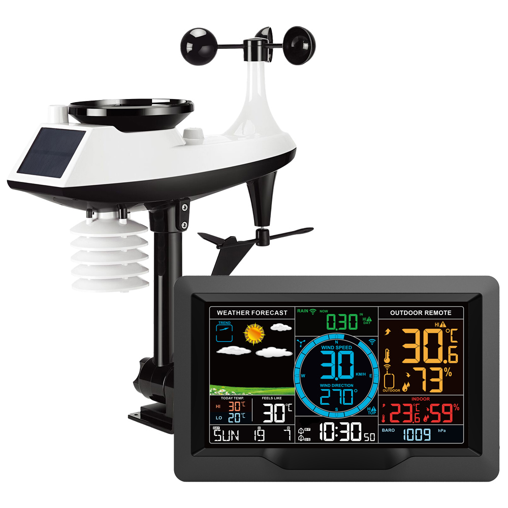 Rain Gauge Digital - 7 In1 Rain Gauge Digital Hygrometer