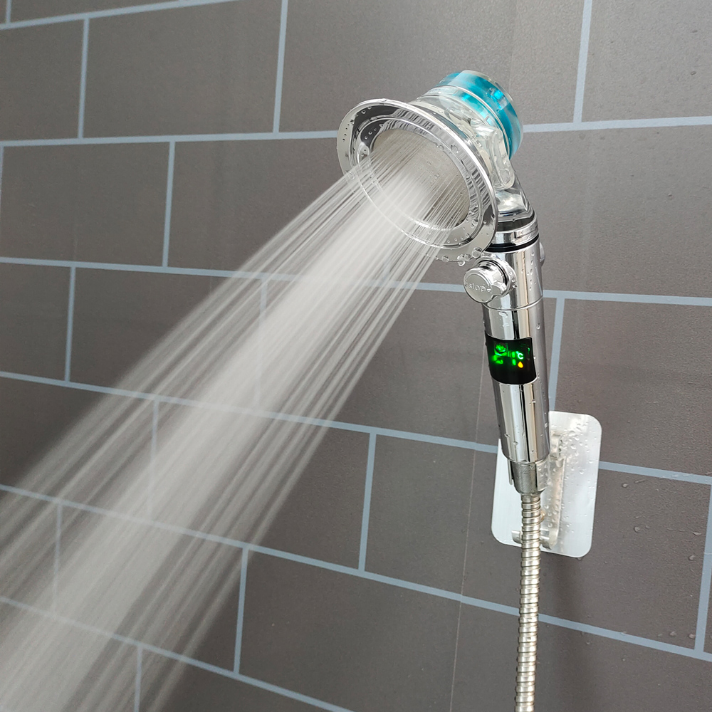 Rain Gauge Digital - New LED Shower Head Temperature Digital