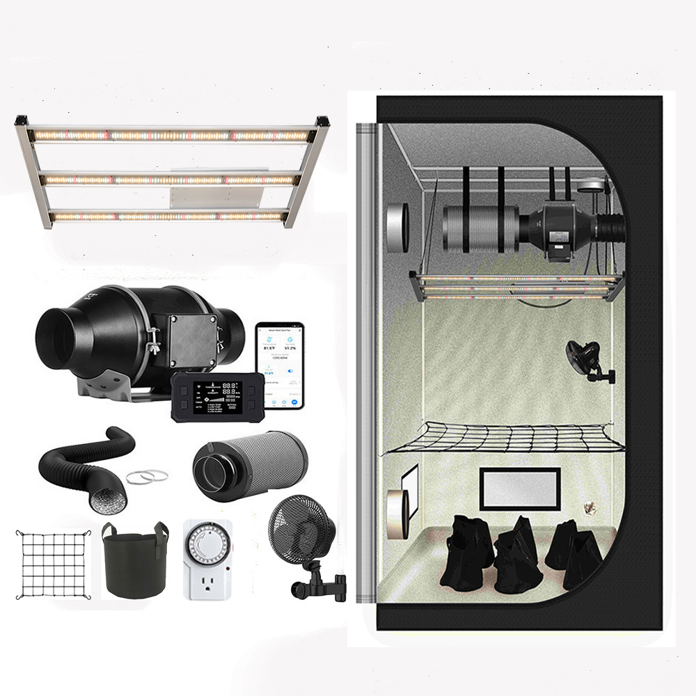 Grow Tent Complete Kit - 2024 New 120x60x180cm Growzelt Complete Set