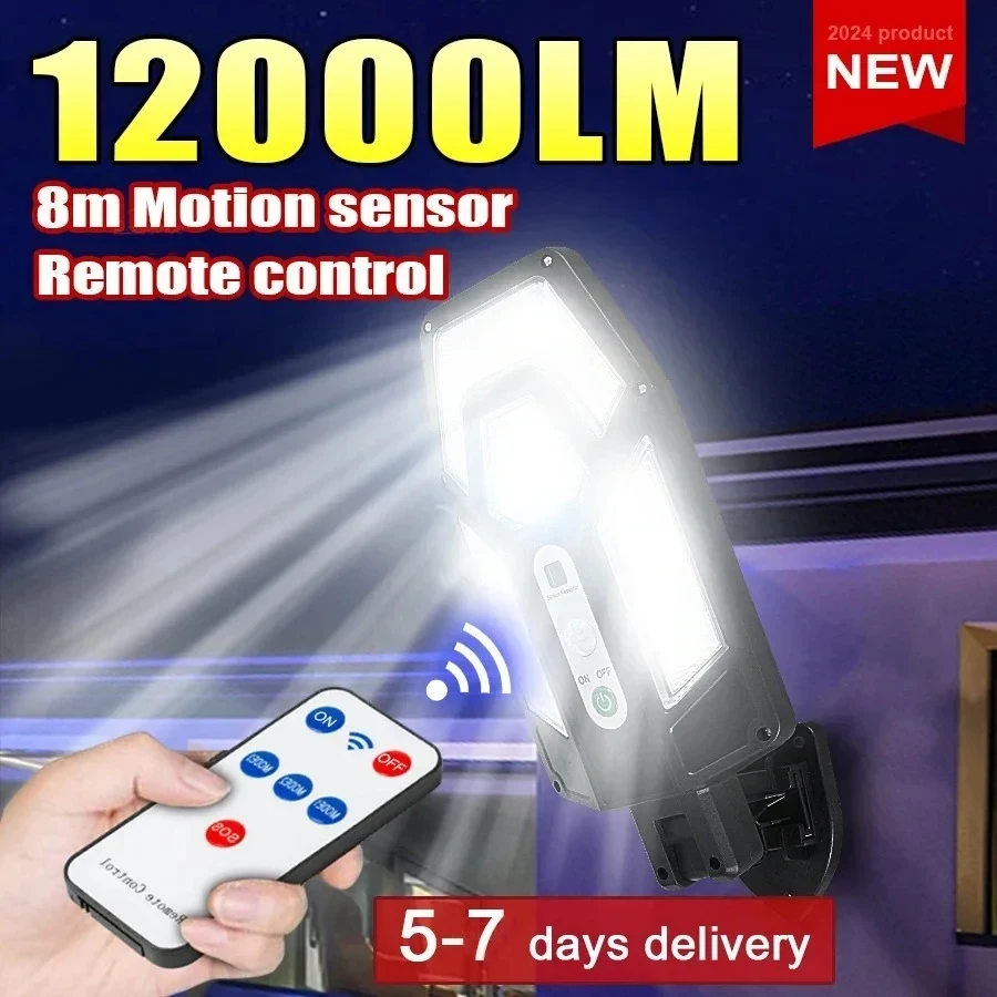Smart Garden Light - 12000LM Powerful Solar Wall Lamp with