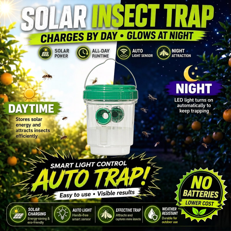 Solar Powered Fruit Fly Traps  - Smart Garden Light review and price