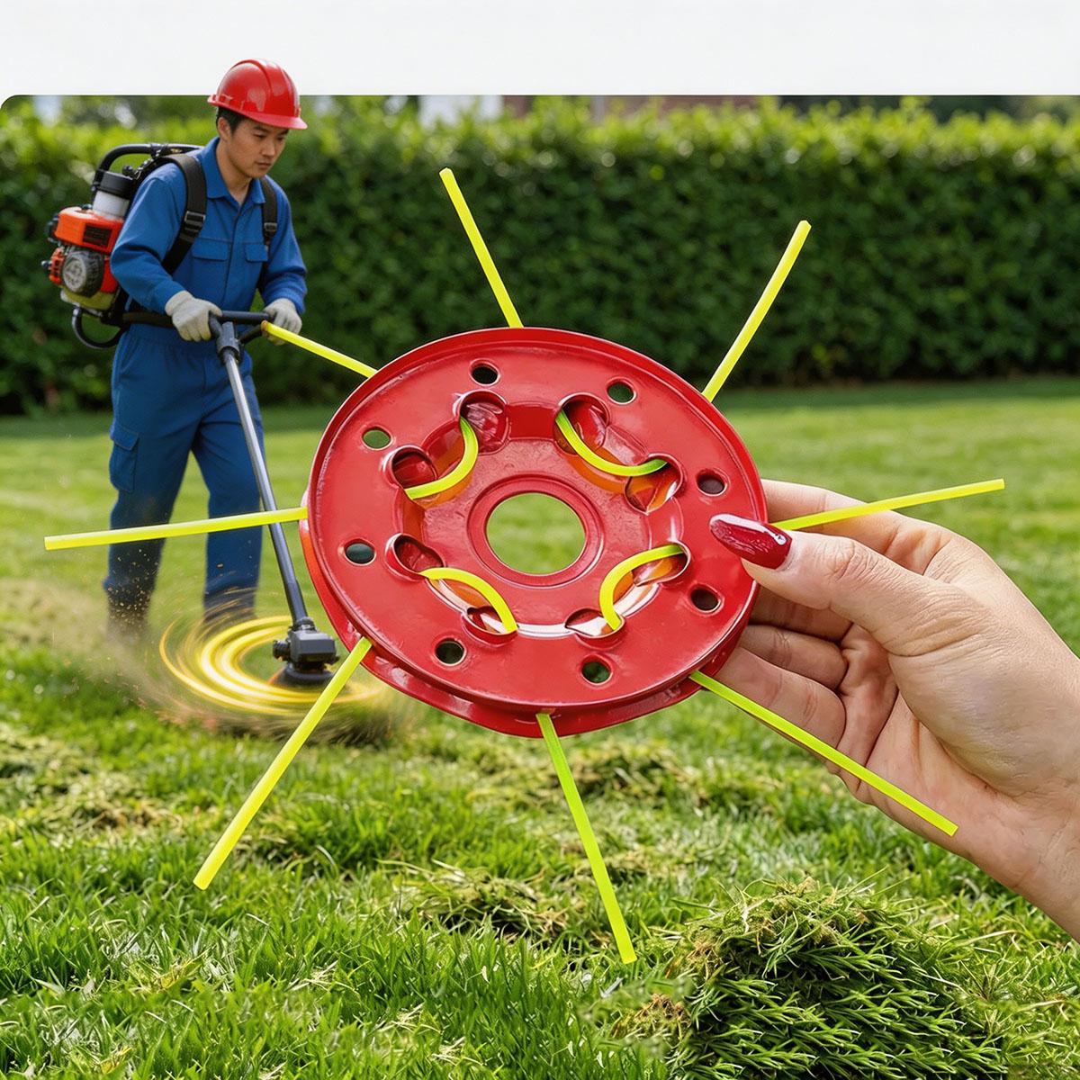 Iron 8 Hole Disc Grass Trimmer - Smart Garden Edging review and price