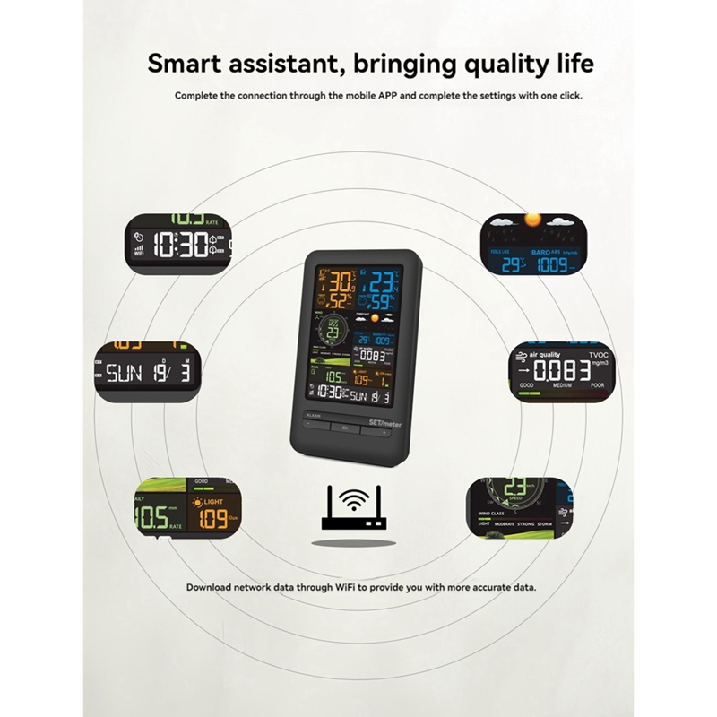 Tuya Weather Station Alarm Wif - Rain Gauge Digital review and price