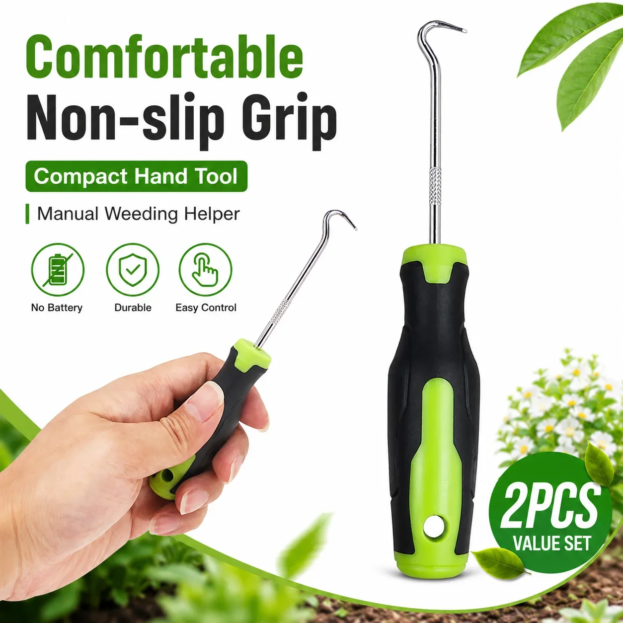 2Pcs Manual Weeding Hook Tool  - Smart Garden Edging review and price