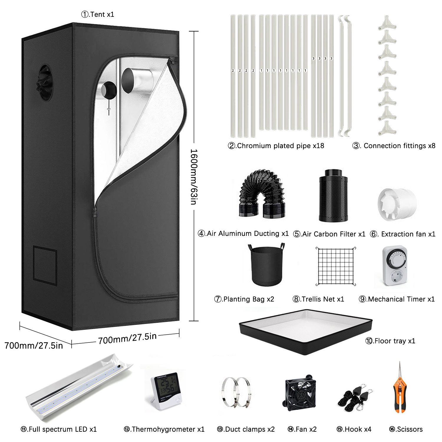 4x4 Grow Tent Complete Kit LED - Grow Tent Complete Kit review and price