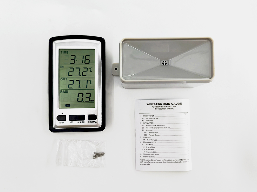 Wireless Rain Meter W/ Thermom - Rain Gauge Digital review and price