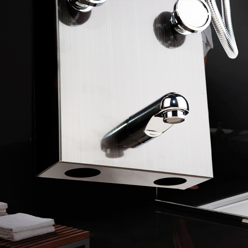 KEMAIDI Black LED Shower Panel - Rain Gauge Digital review and price