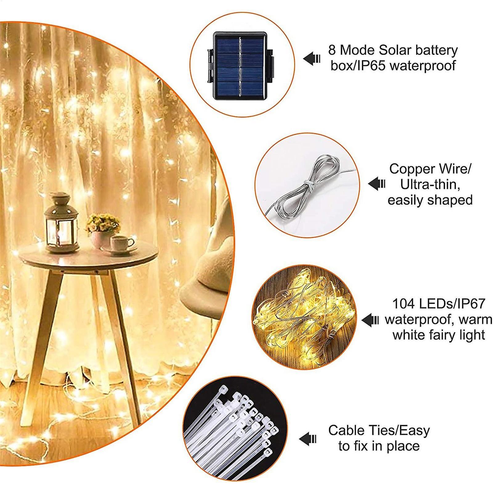 Solar Umbrella String Light 10 - Smart Garden Light review and price