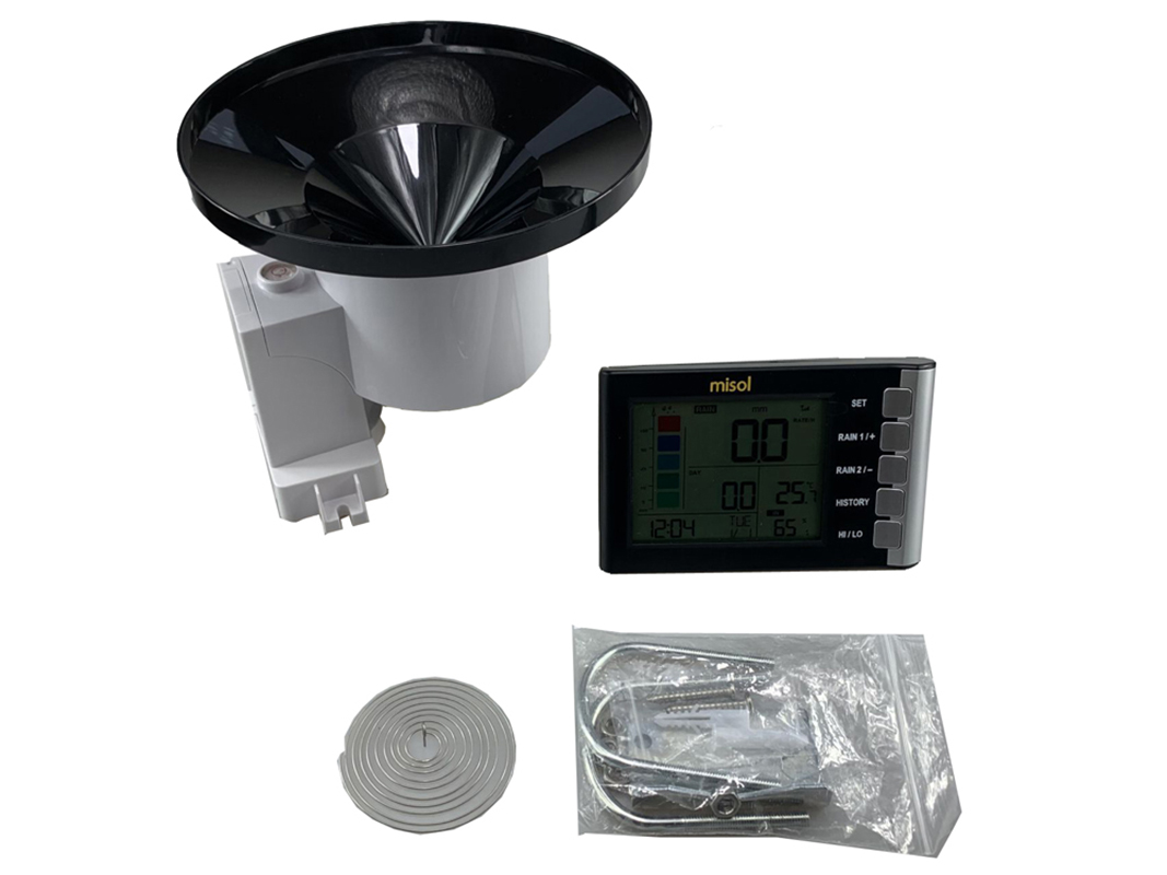 Misol Temperature Humidity Mea - Rain Gauge Digital review and price