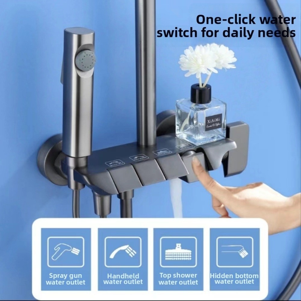 Grey Shower System High Pressu - Rain Gauge Digital review and price