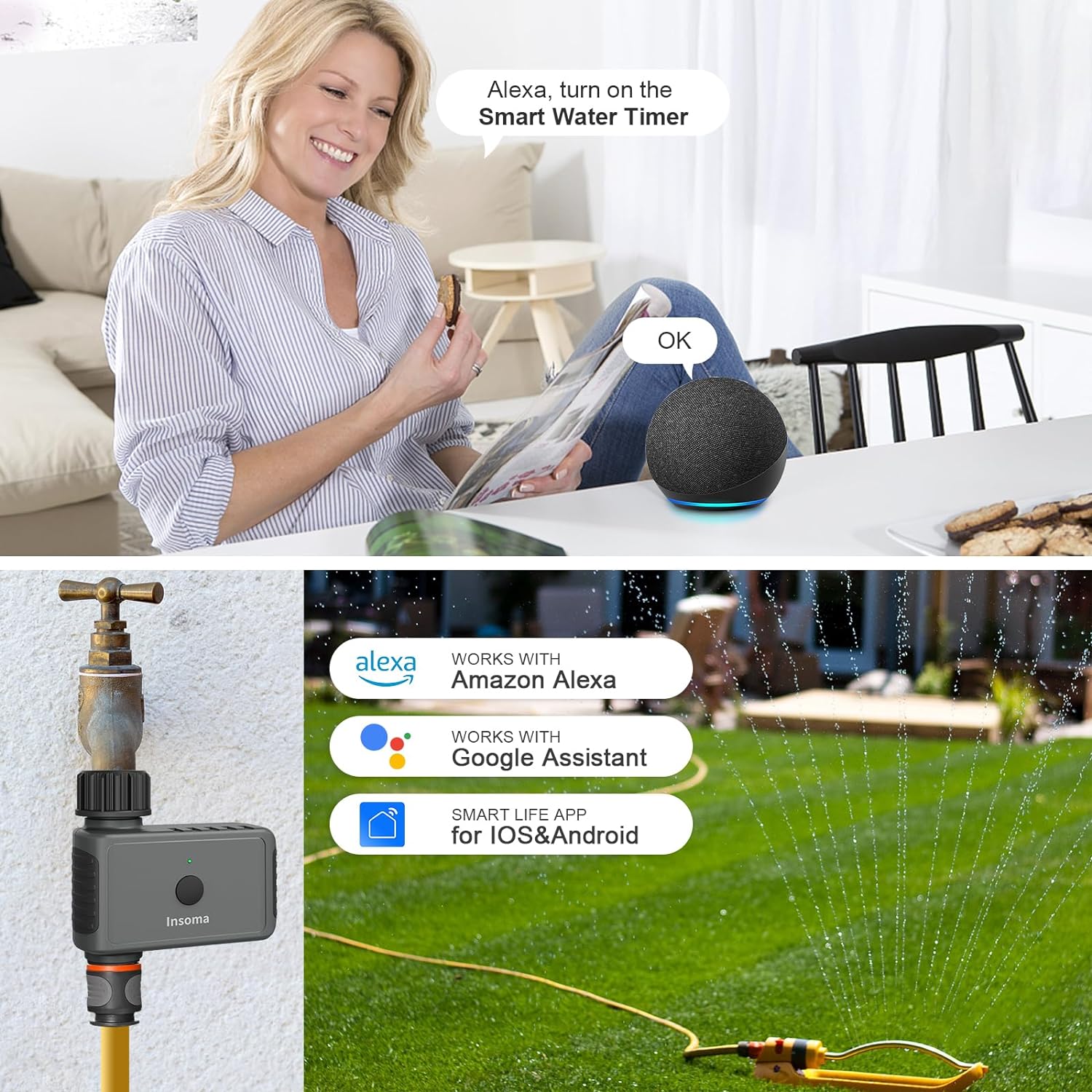 Insoma Wifi Automatic Sprinkle - Smart Garden Refill review and price
